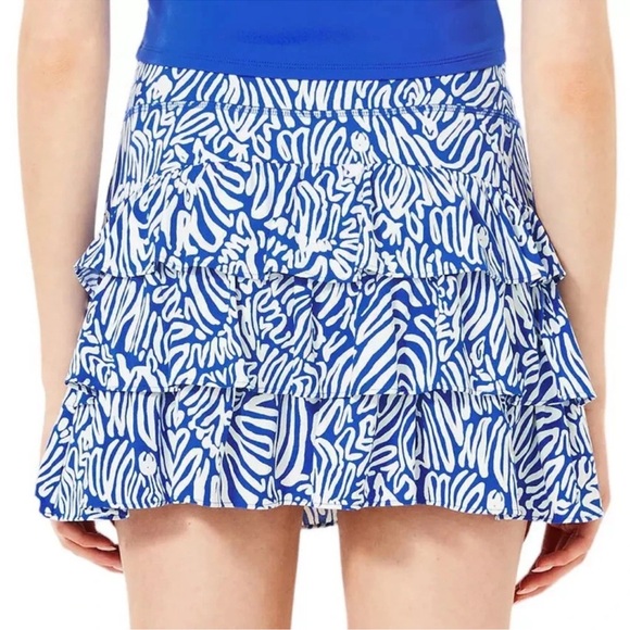 Lilly Pulitzer Womens Cascadia Skort Blue UPF 50 Luxletic - Picture 3 of 8